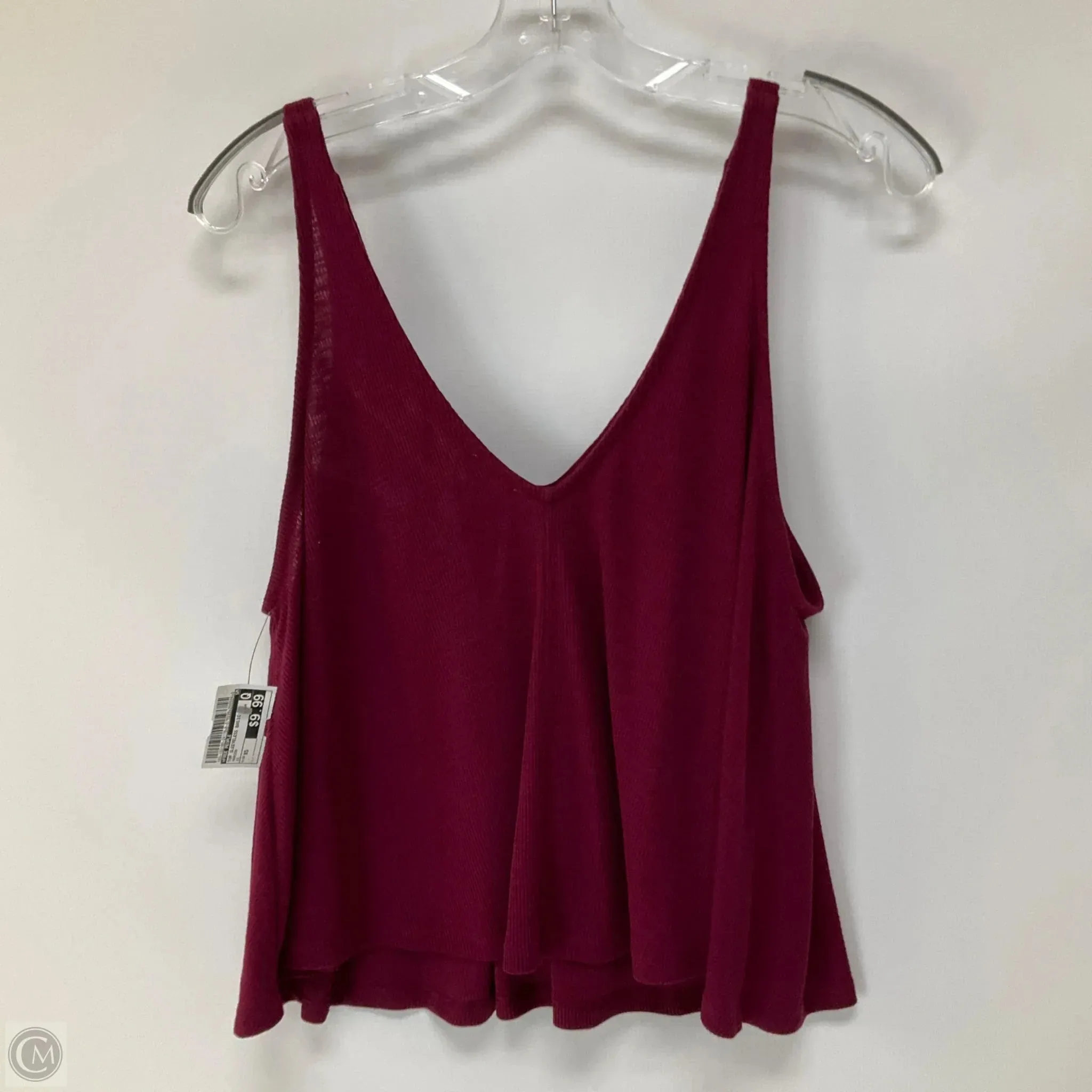 Top Sleeveless Basic By Free People In Maroon, Size: Xs