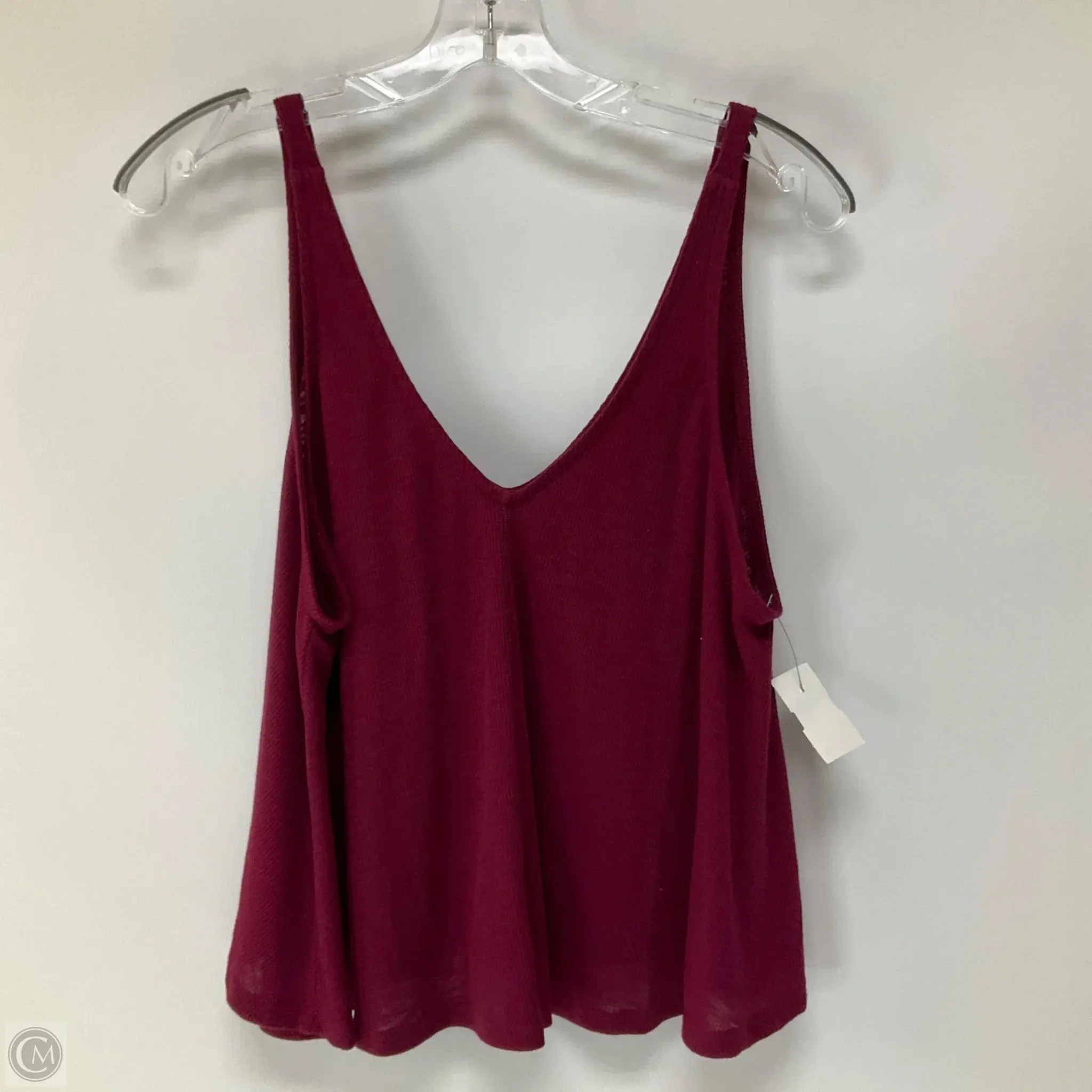 Top Sleeveless Basic By Free People In Maroon, Size: Xs