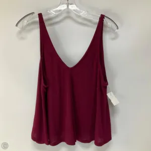 Top Sleeveless Basic By Free People In Maroon, Size: Xs