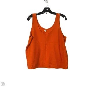 Top Sleeveless Basic By Old Navy In Orange, Size: L