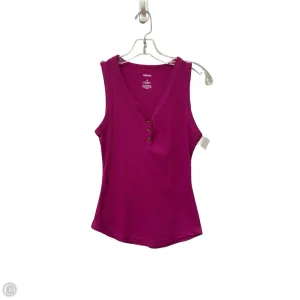 Top Sleeveless Basic By Sonoma In Pink, Size: S