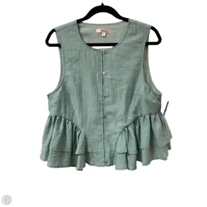 Top Sleeveless By Clothes Mentor In Blue, Size: L