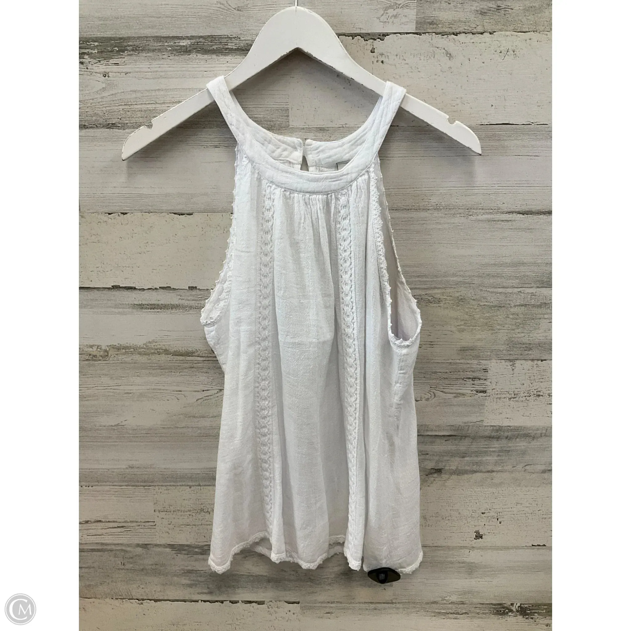Top Sleeveless By Clothes Mentor In White, Size: Xl