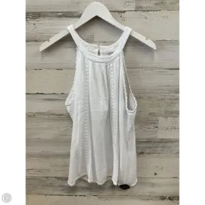 Top Sleeveless By Clothes Mentor In White, Size: Xl