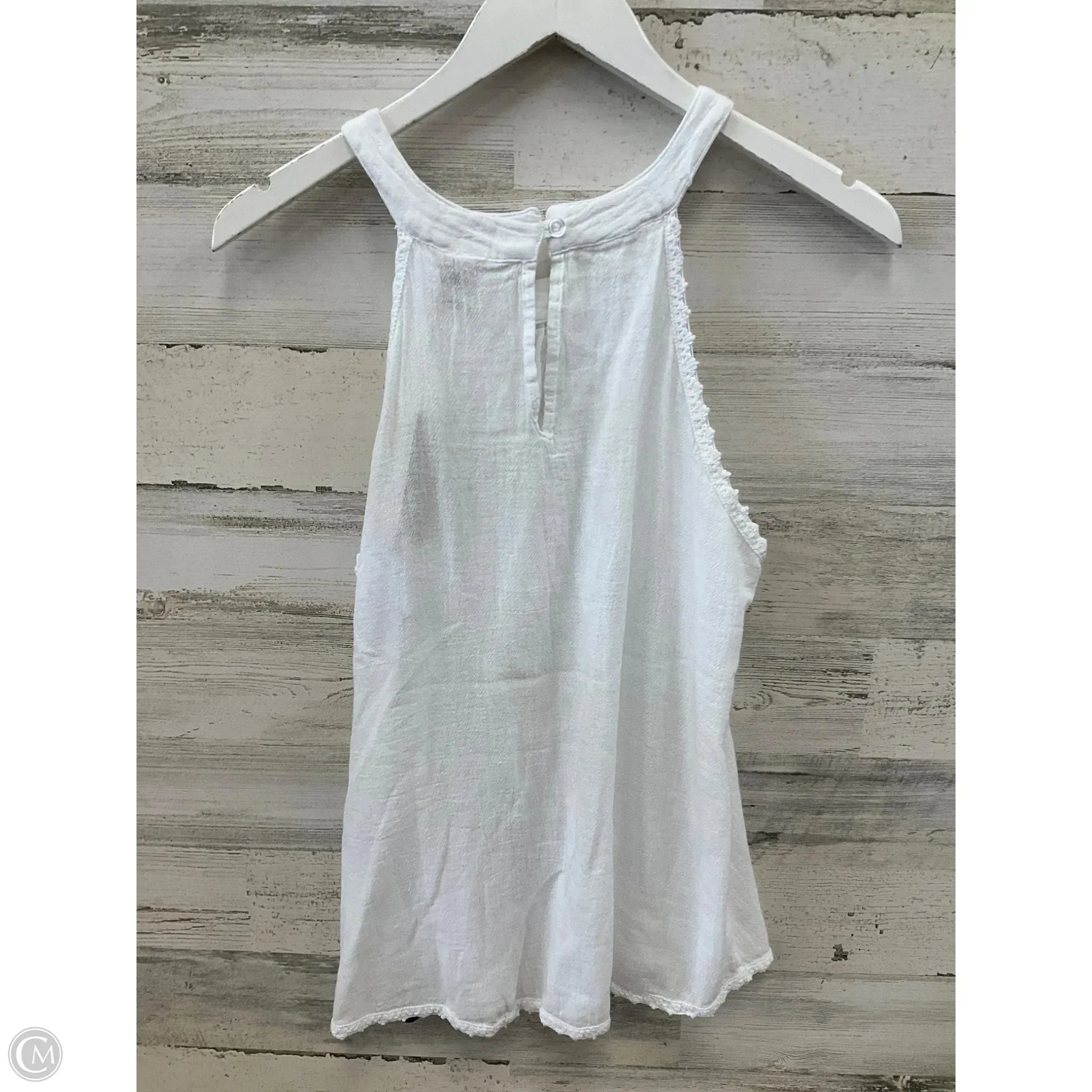 Top Sleeveless By Clothes Mentor In White, Size: Xl
