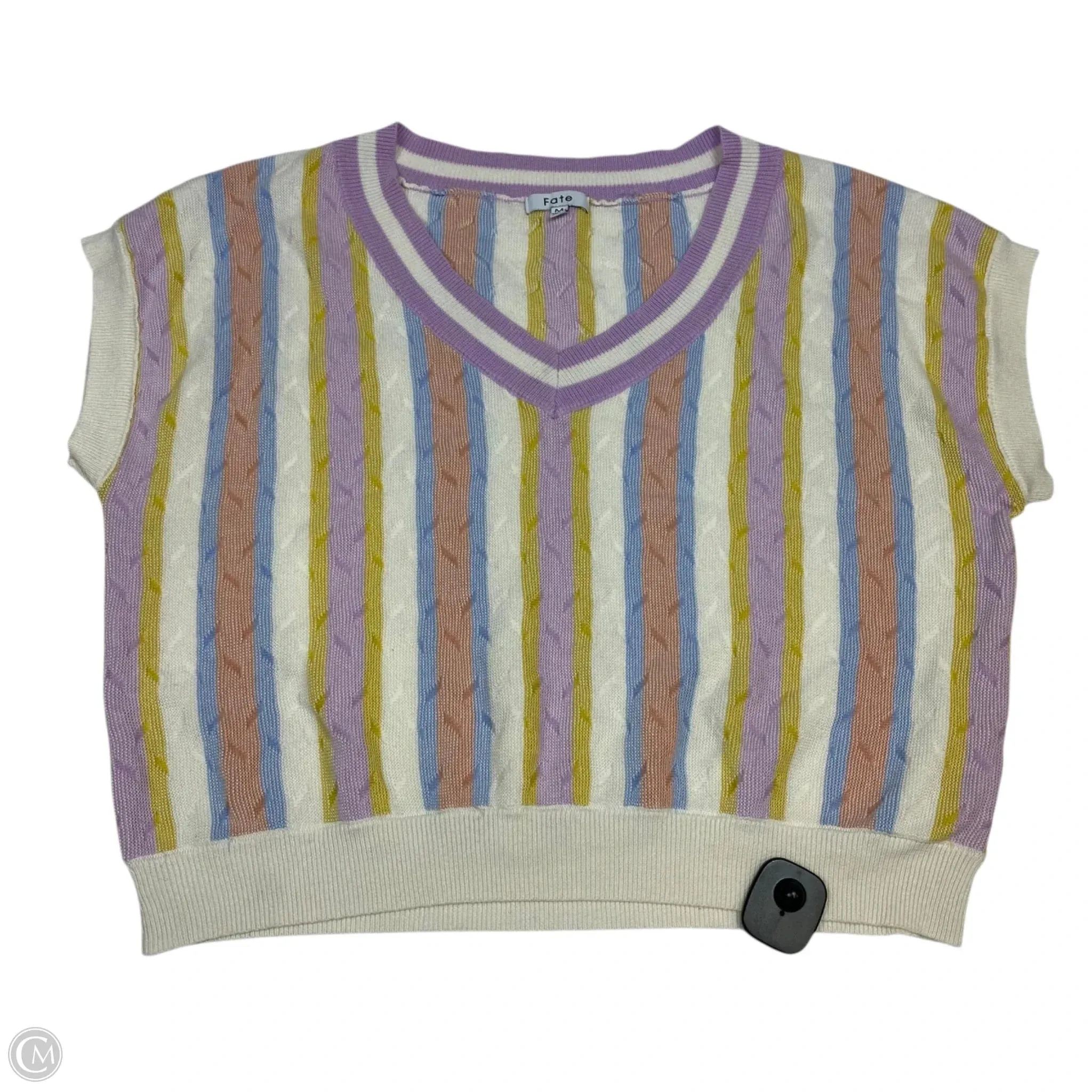 Top Sleeveless By Fate In Multi-colored, Size: M