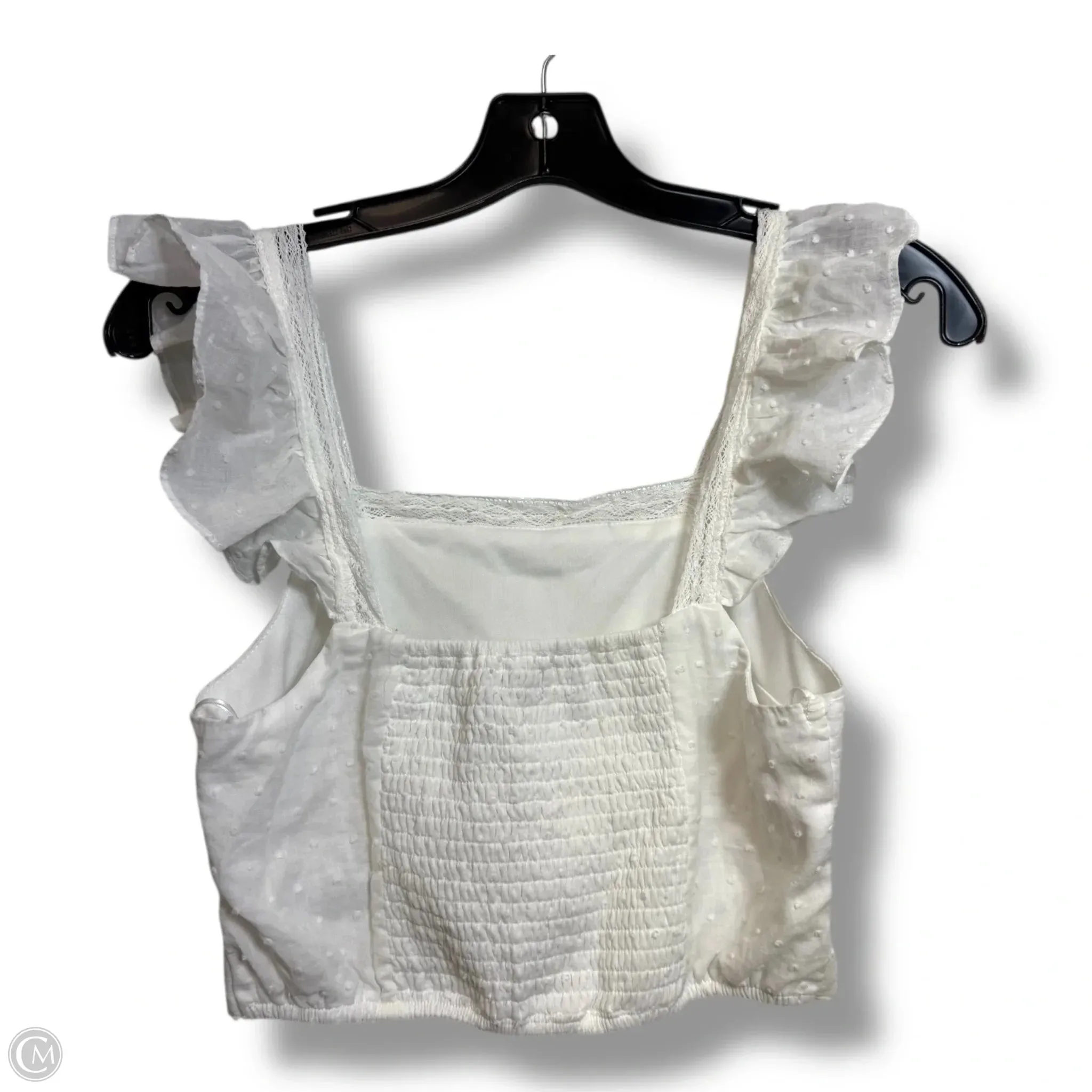 Top Sleeveless By Francesca's In White, Size: S