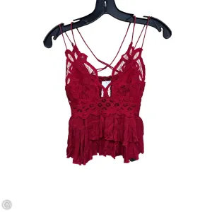 Top Sleeveless By Free People In Red, Size: Xs