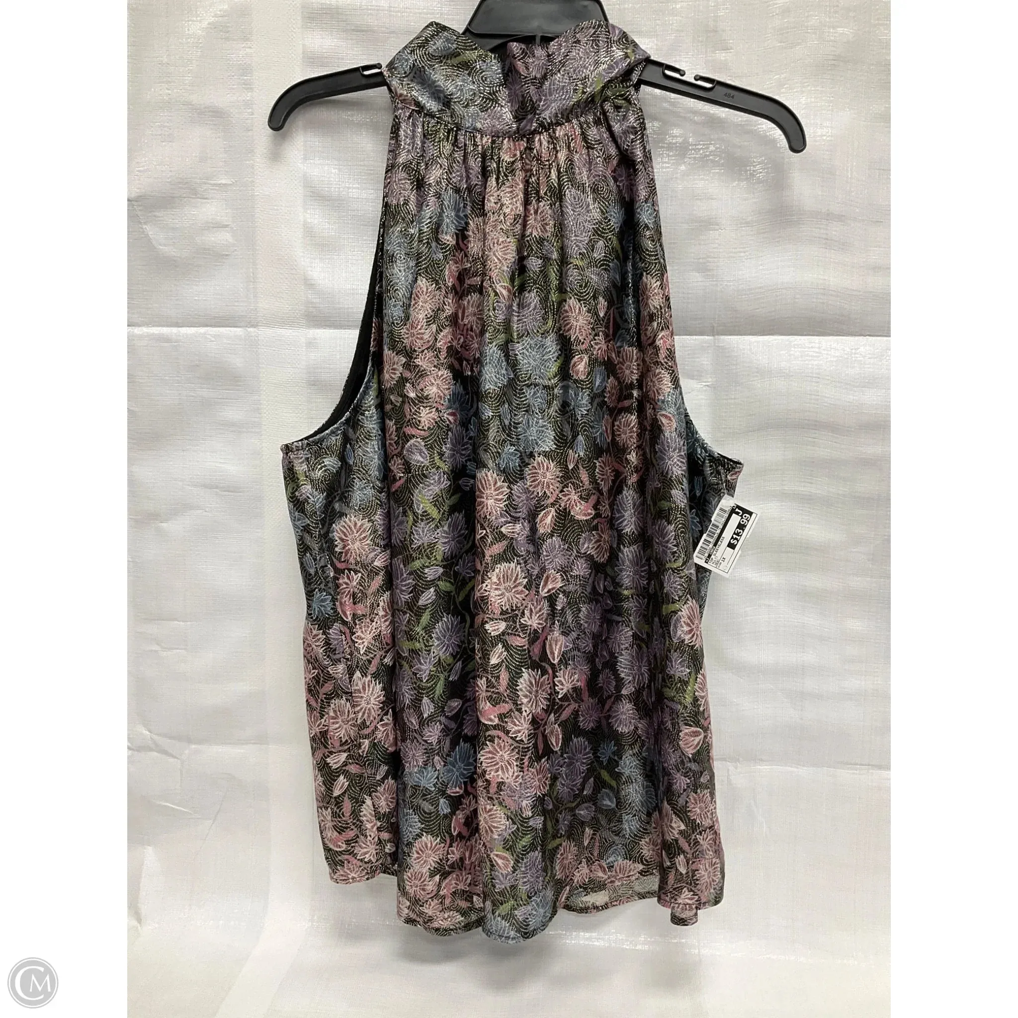 Top Sleeveless By J. Crew In Multi-colored, Size: 1x