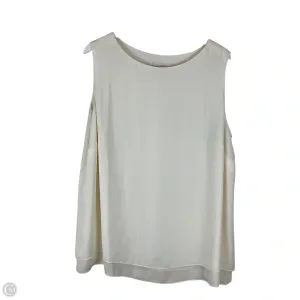 Top Sleeveless By J. Jill In Cream, Size: 2x