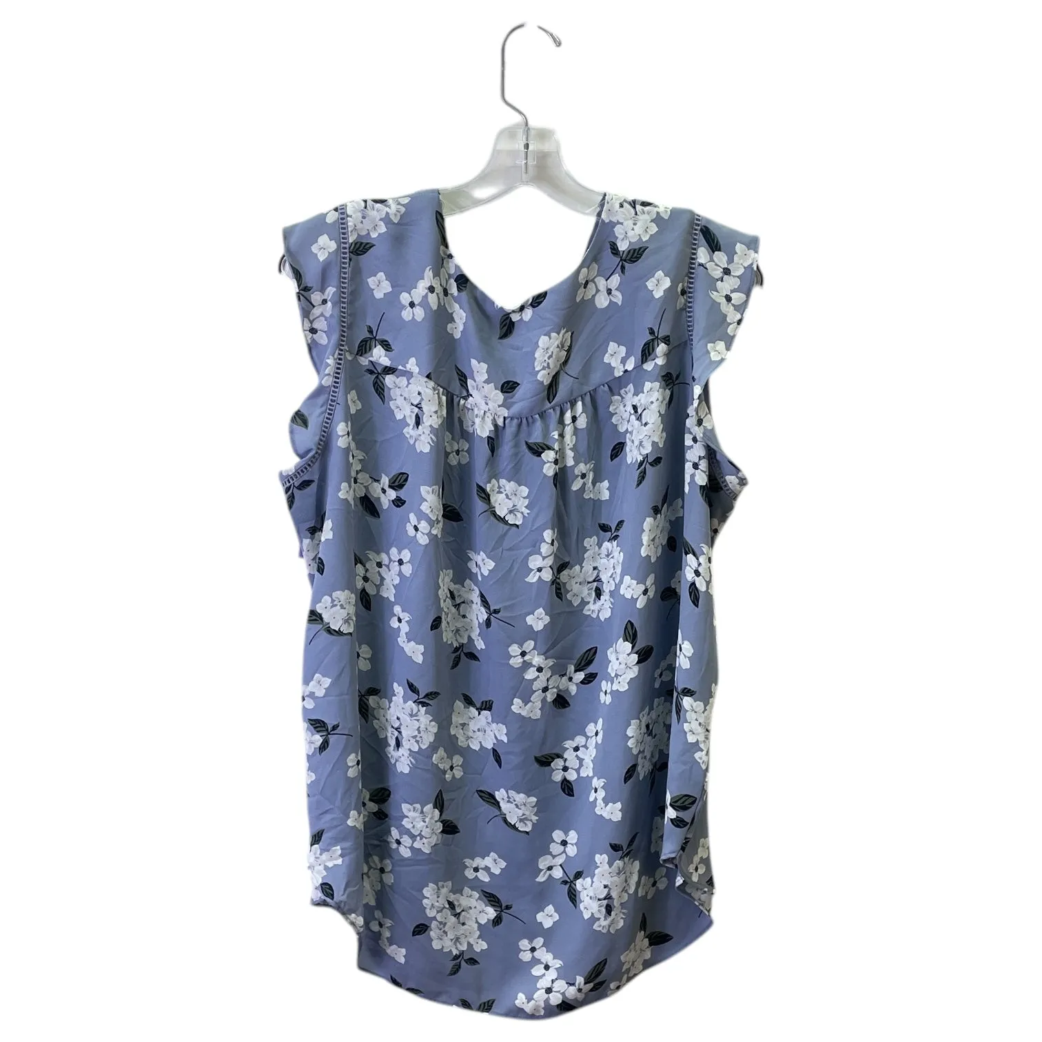 Top Sleeveless By Loft In Blue, Size:Xl
