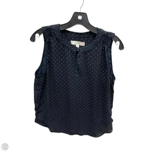 Top Sleeveless By Loft In Polkadot Pattern, Size: M