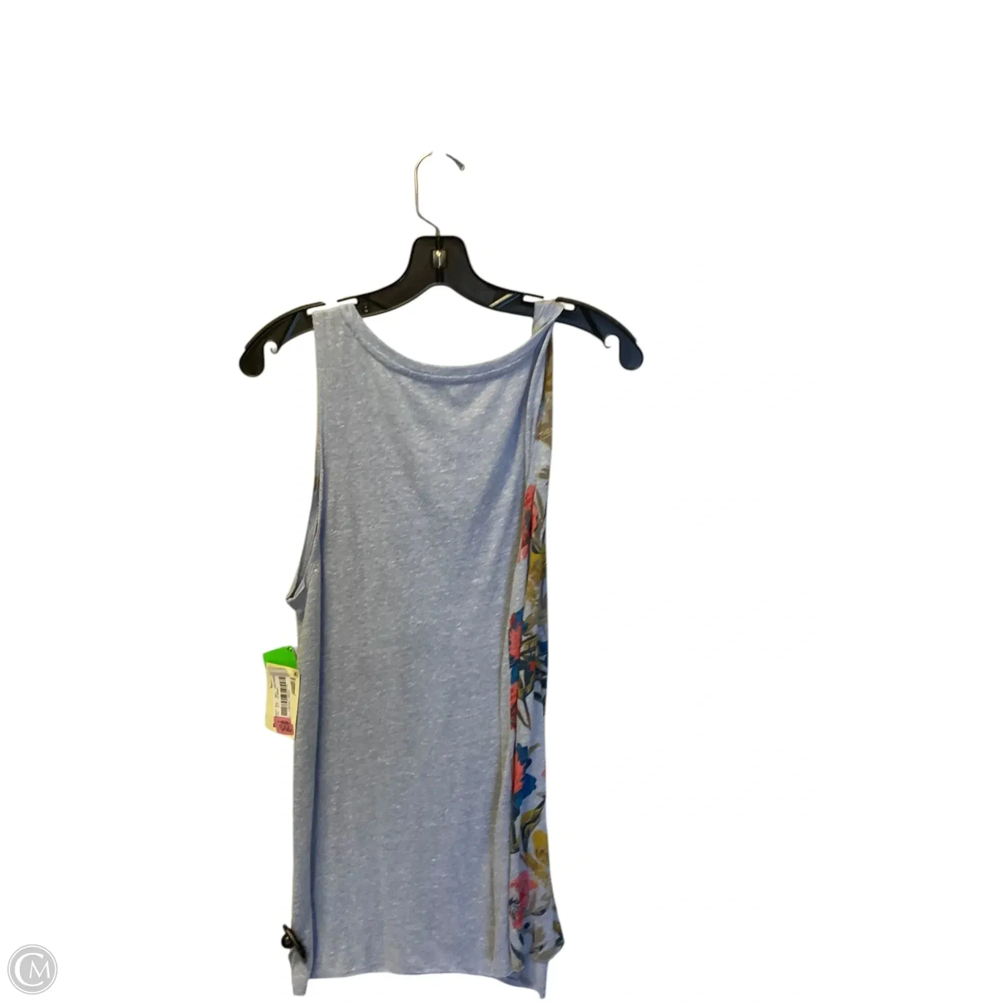 Top Sleeveless By Lucky Brand In Blue & Brown, Size: L
