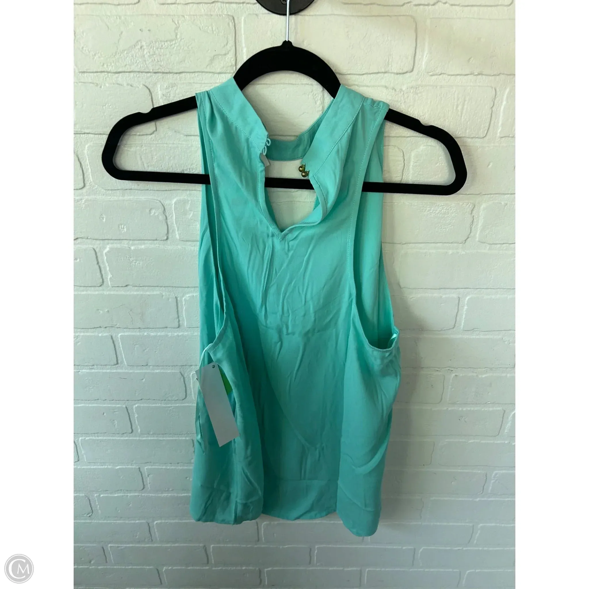 Top Sleeveless By Naked Zebra In Blue, Size: L