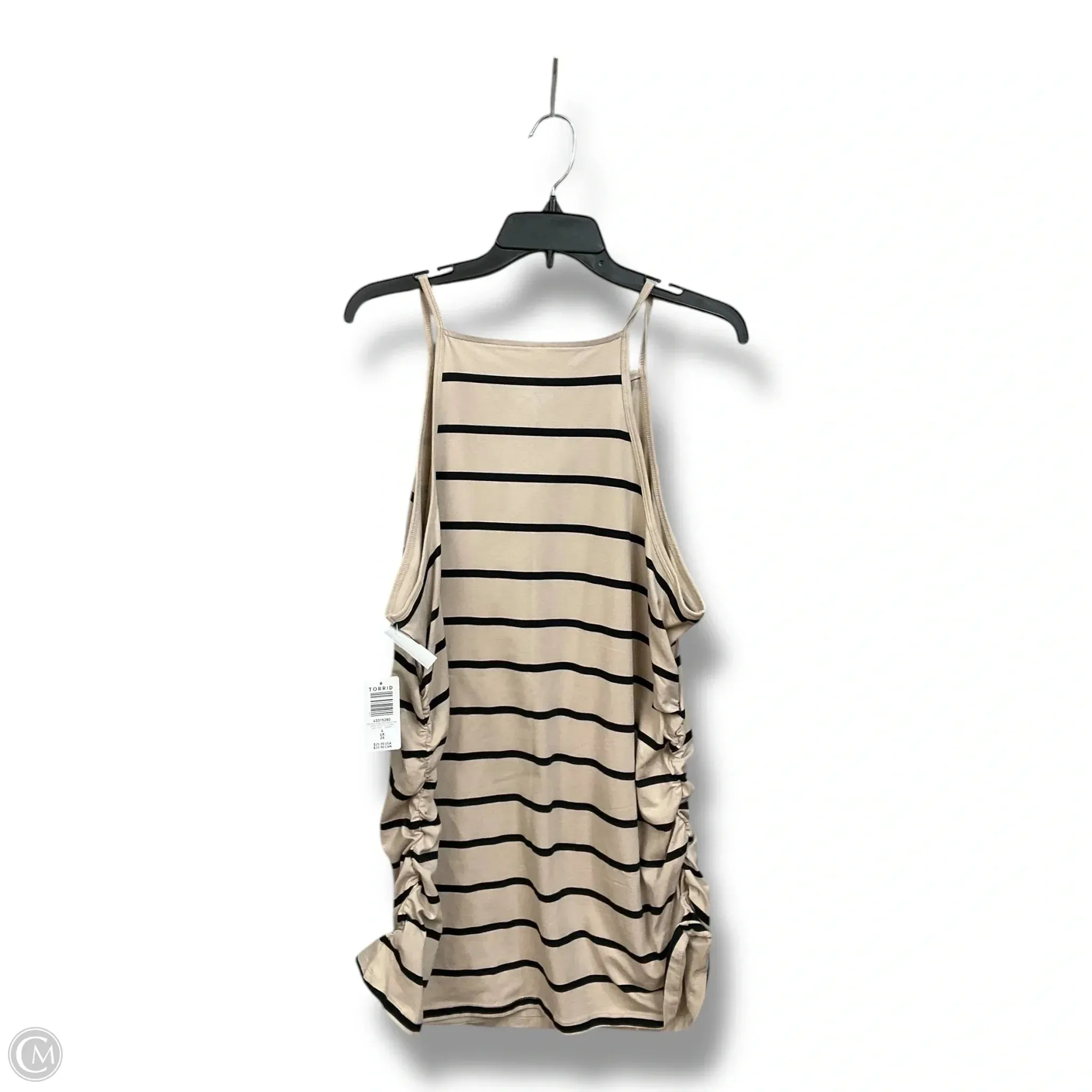 Top Sleeveless By Torrid In Striped Pattern, Size: 4x