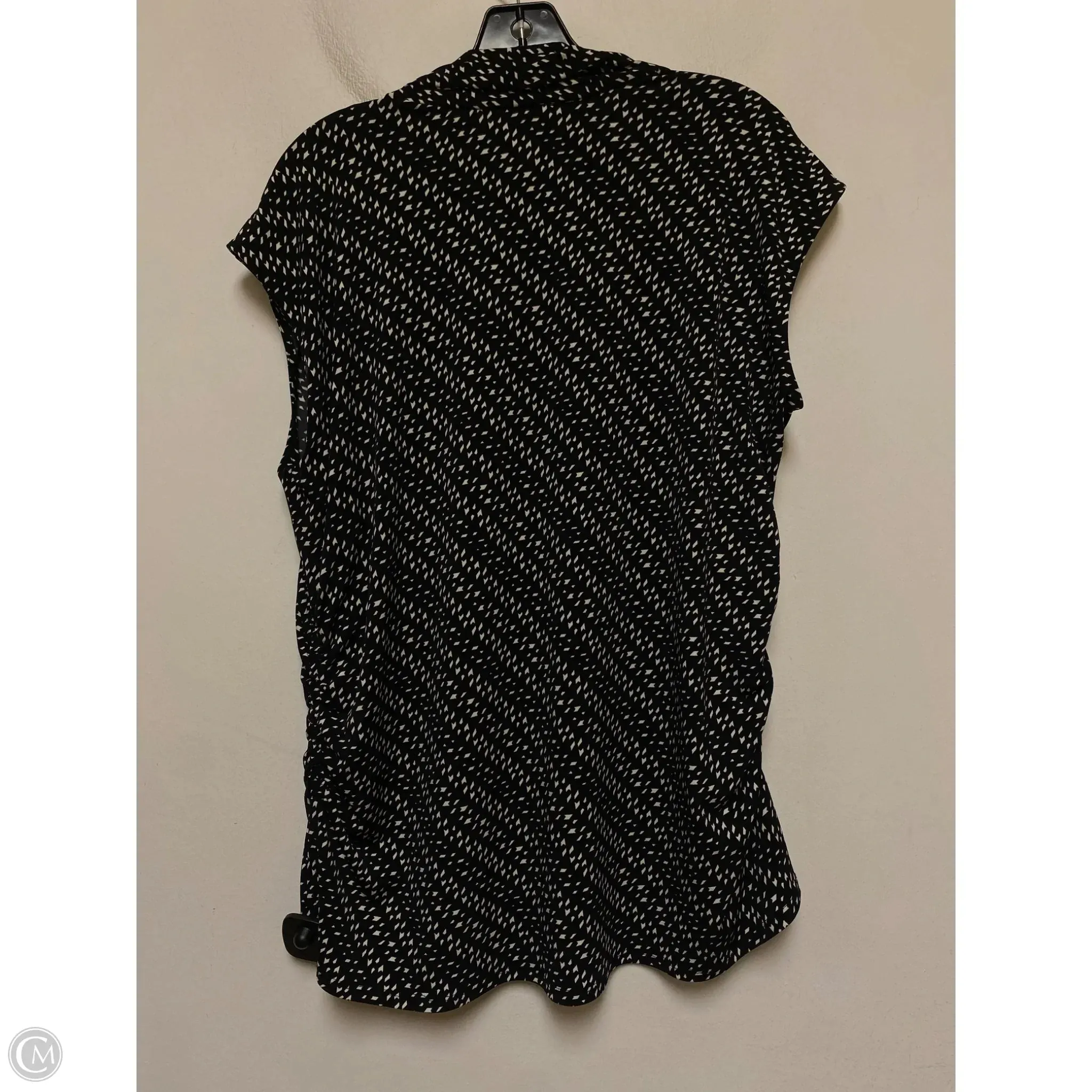 Top Sleeveless By Vince Camuto In Black & White, Size: 2x