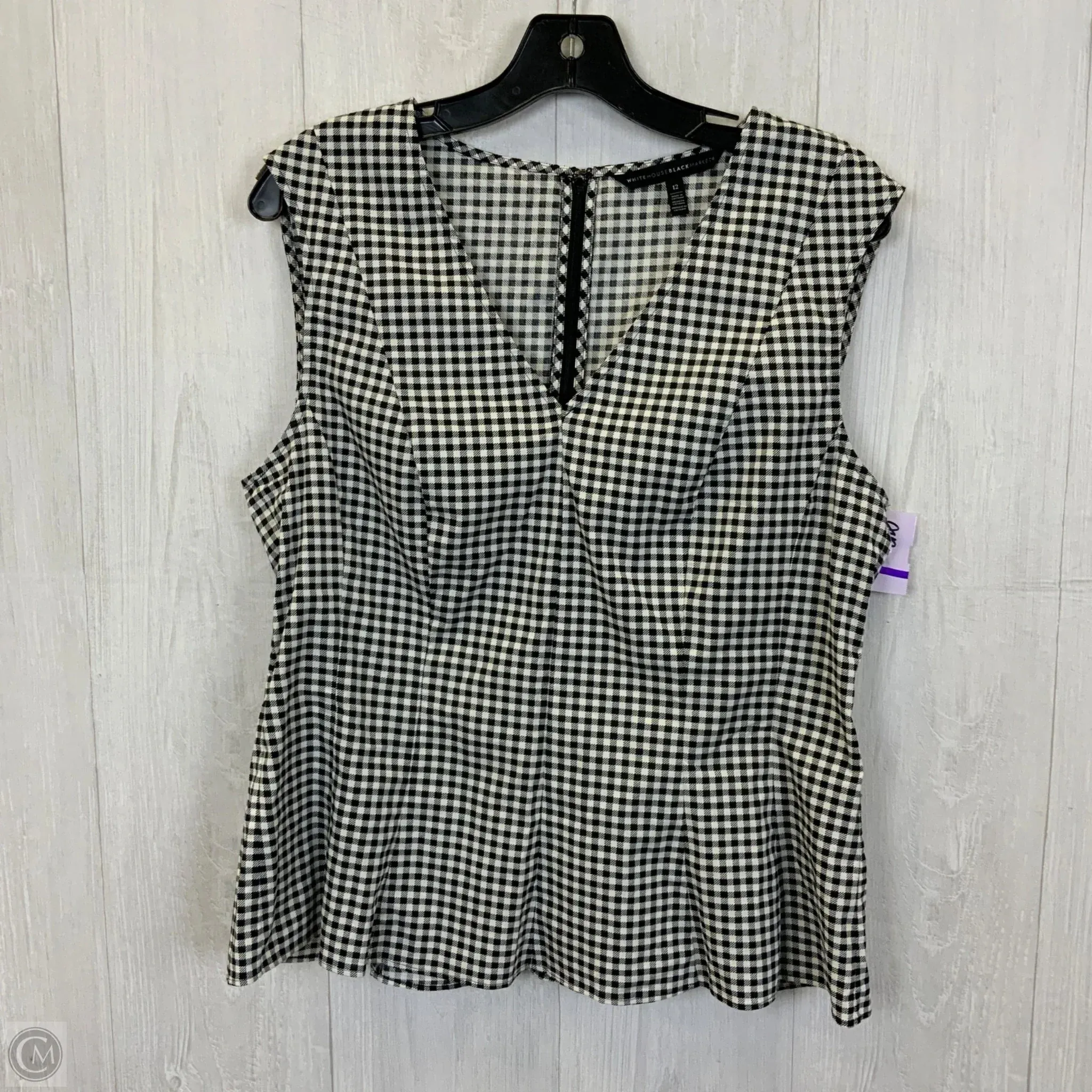 Top Sleeveless By White House Black Market In Black & White, Size: L