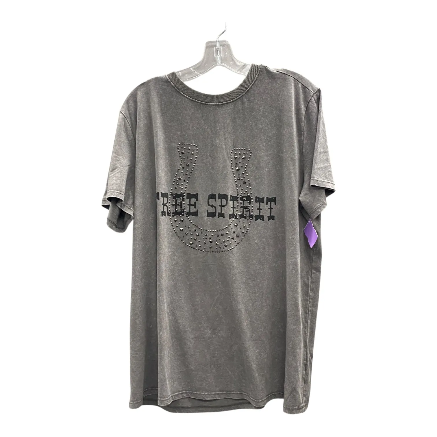 Top Ss Basic By Maurices In Grey, Size:Xl