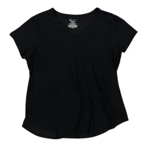 Top Ss Basic By No Boundaries In Black, Size:3X
