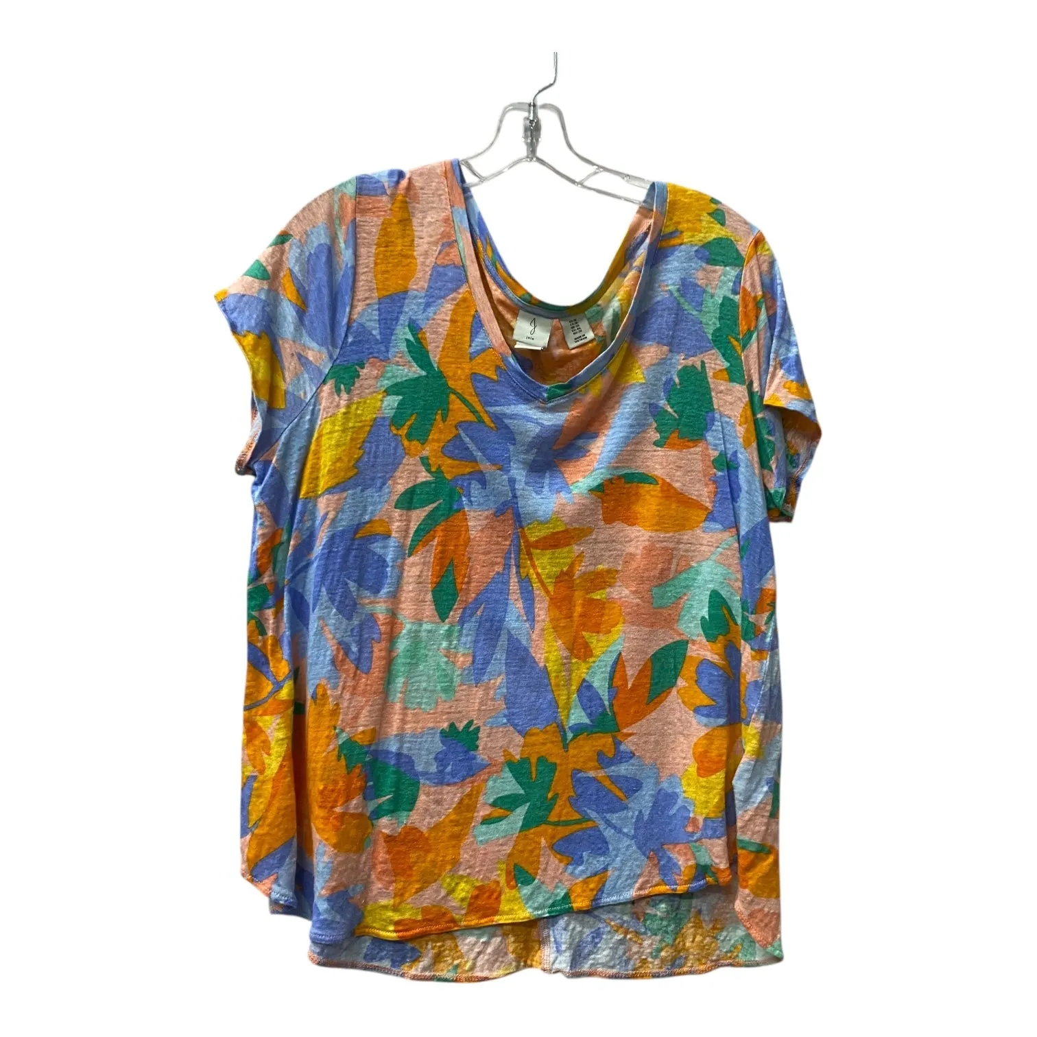 Top Ss By Joie In Blue & Orange, Size:1X
