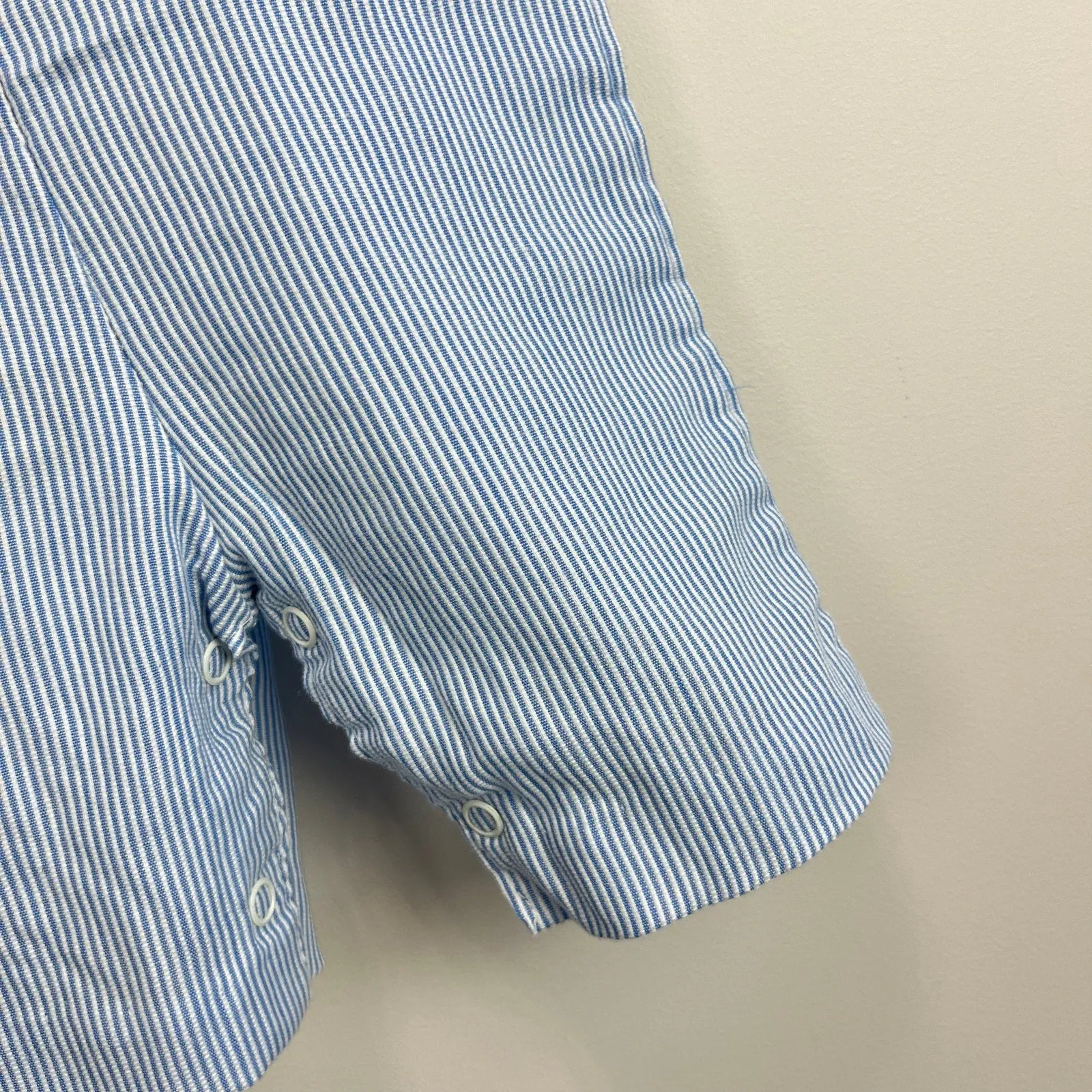 Trending Now Vintage Blue Striped Guard House Overalls 0-3 Months  Dont Miss Out!