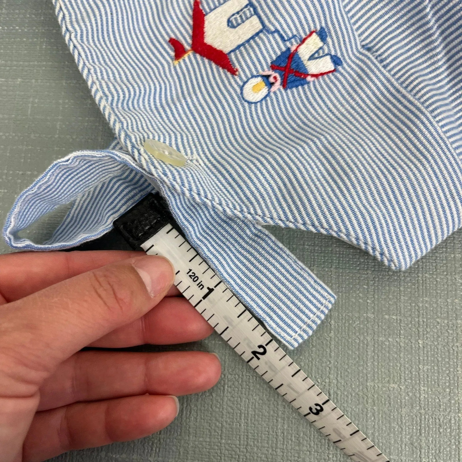 Trending Now Vintage Blue Striped Guard House Overalls 0-3 Months  Dont Miss Out!