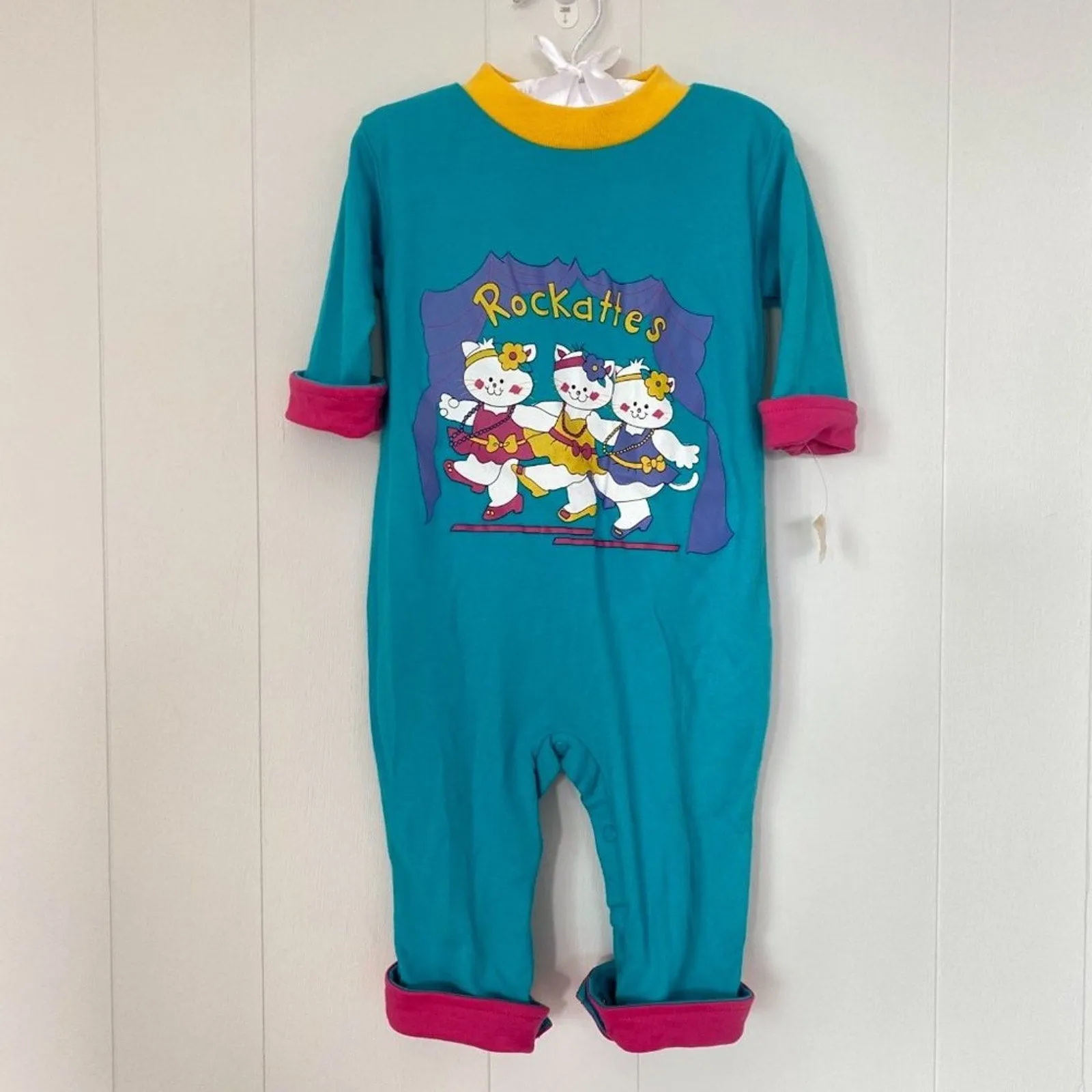 Trendy 2025 Vintage Rainbow Connection Rockattes Coverall 6 Months NWT  Last Few Pieces!