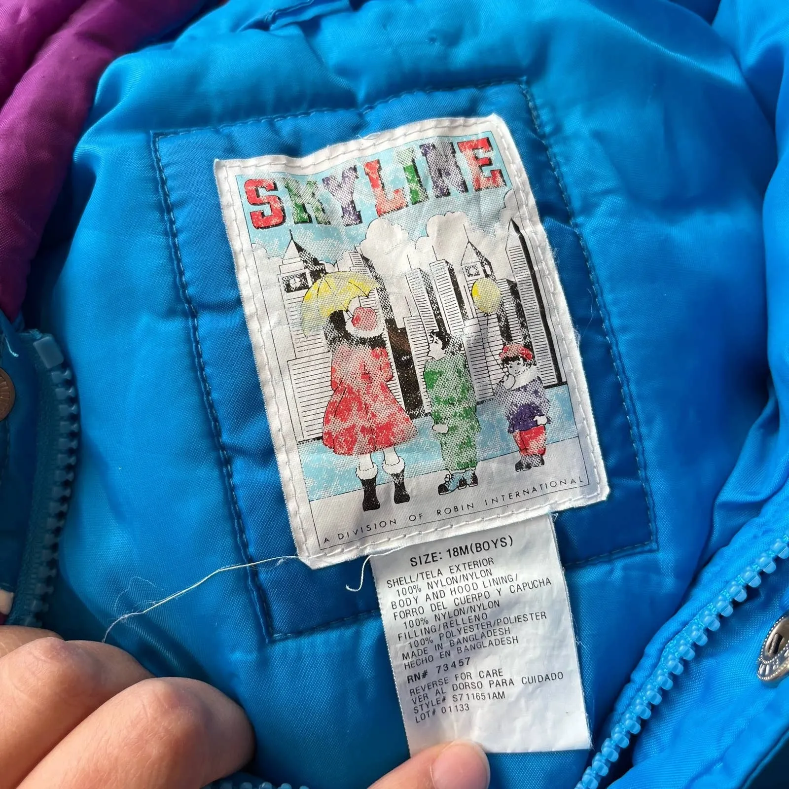 Trendy 2025 Vintage Skyline Hooded Winter Coat 18 Months  Today Only!