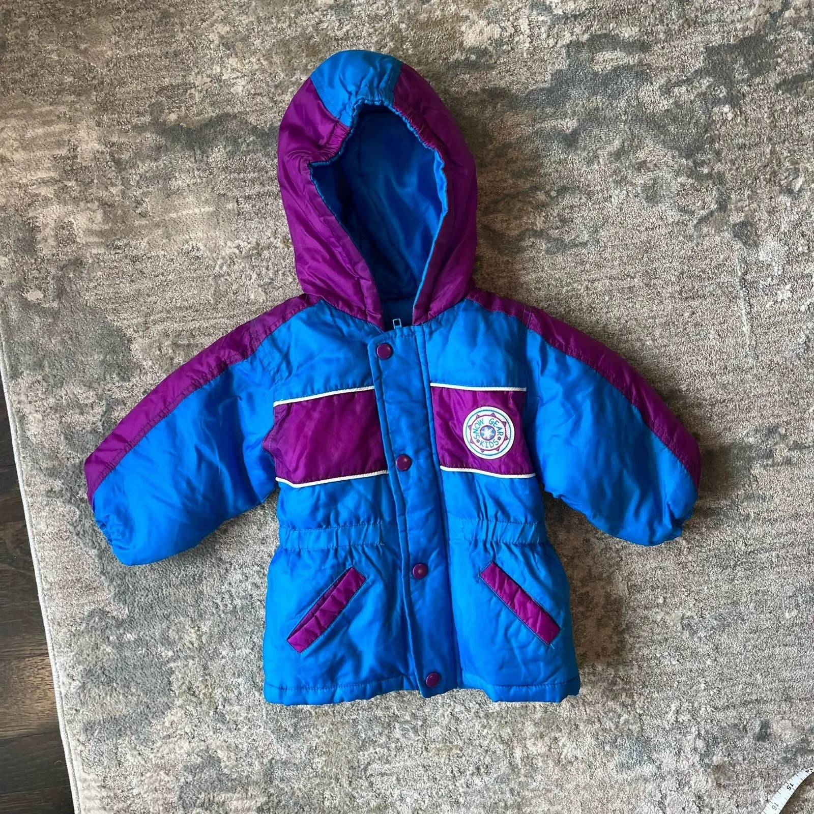 Trendy 2025 Vintage Skyline Hooded Winter Coat 18 Months  Today Only!