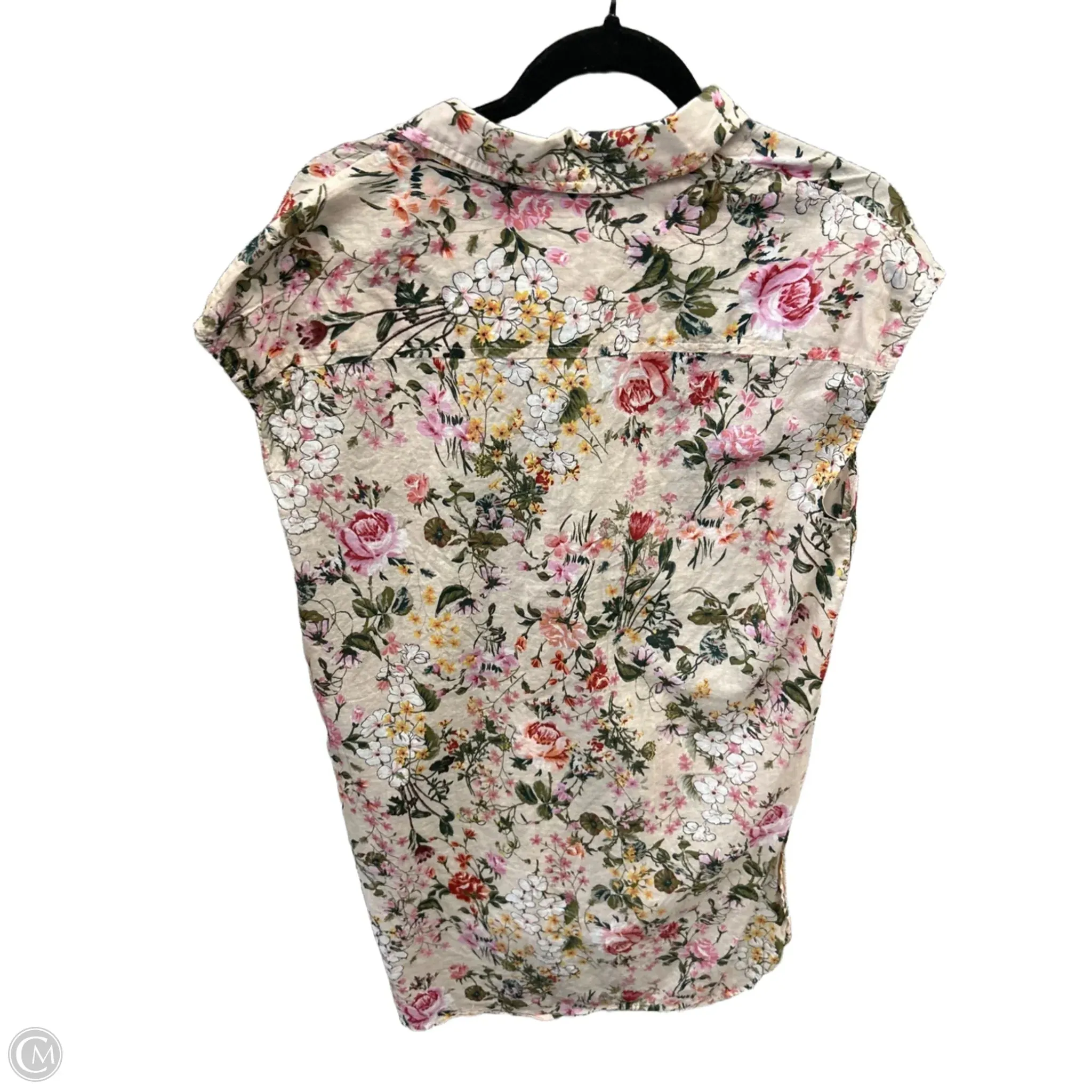 Tunic Sleeveless By Joan Vass In Floral Print, Size: M