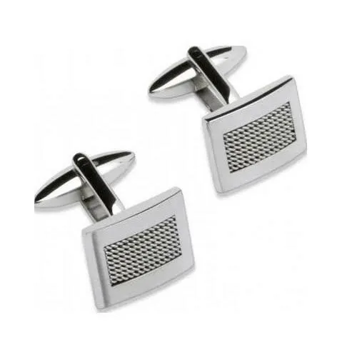 Unique Stainless Steel Textured Cufflinks QC-103