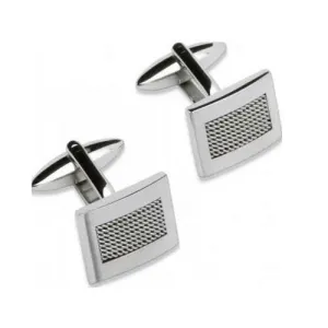 Unique Stainless Steel Textured Cufflinks QC-103