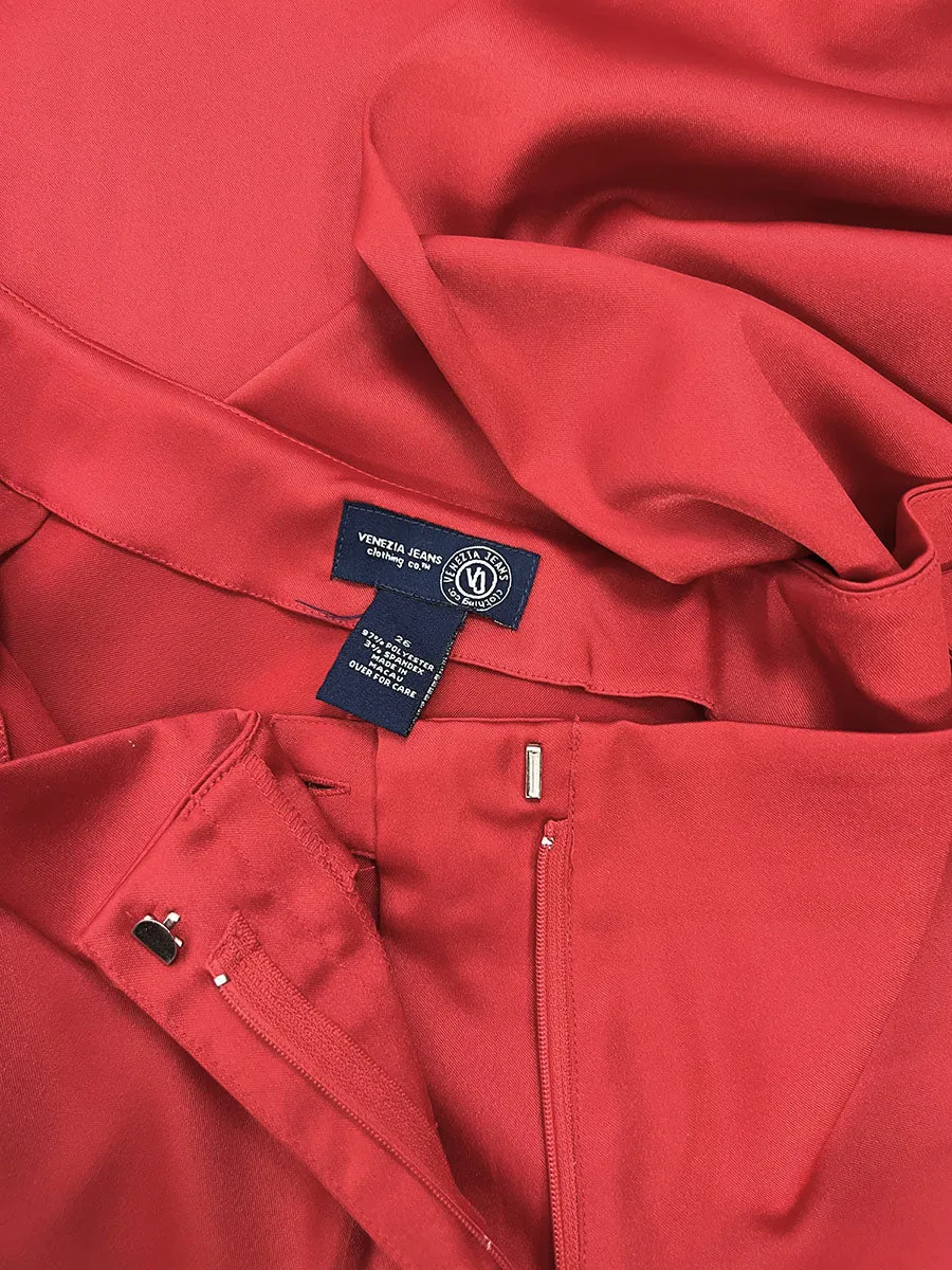 Vintage Venezia Jeans Size 26 Red Beaded Trousers