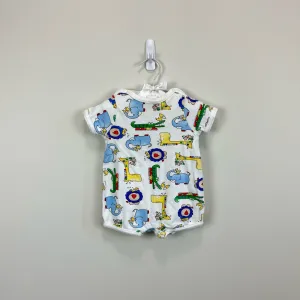 VIP Favorite Vintage Carter's Wild Zoo Animal Romper 0-3 Months  Dont Miss Out!