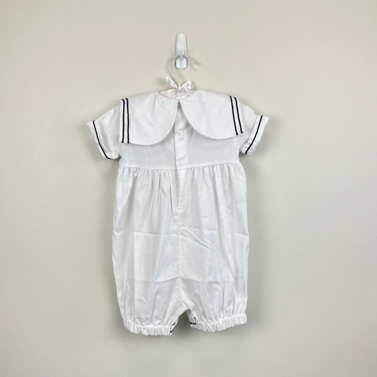 VIP Favorite Vintage Rosy Kids Smocked White Sailor Romper 24 Months  Limited Stock!