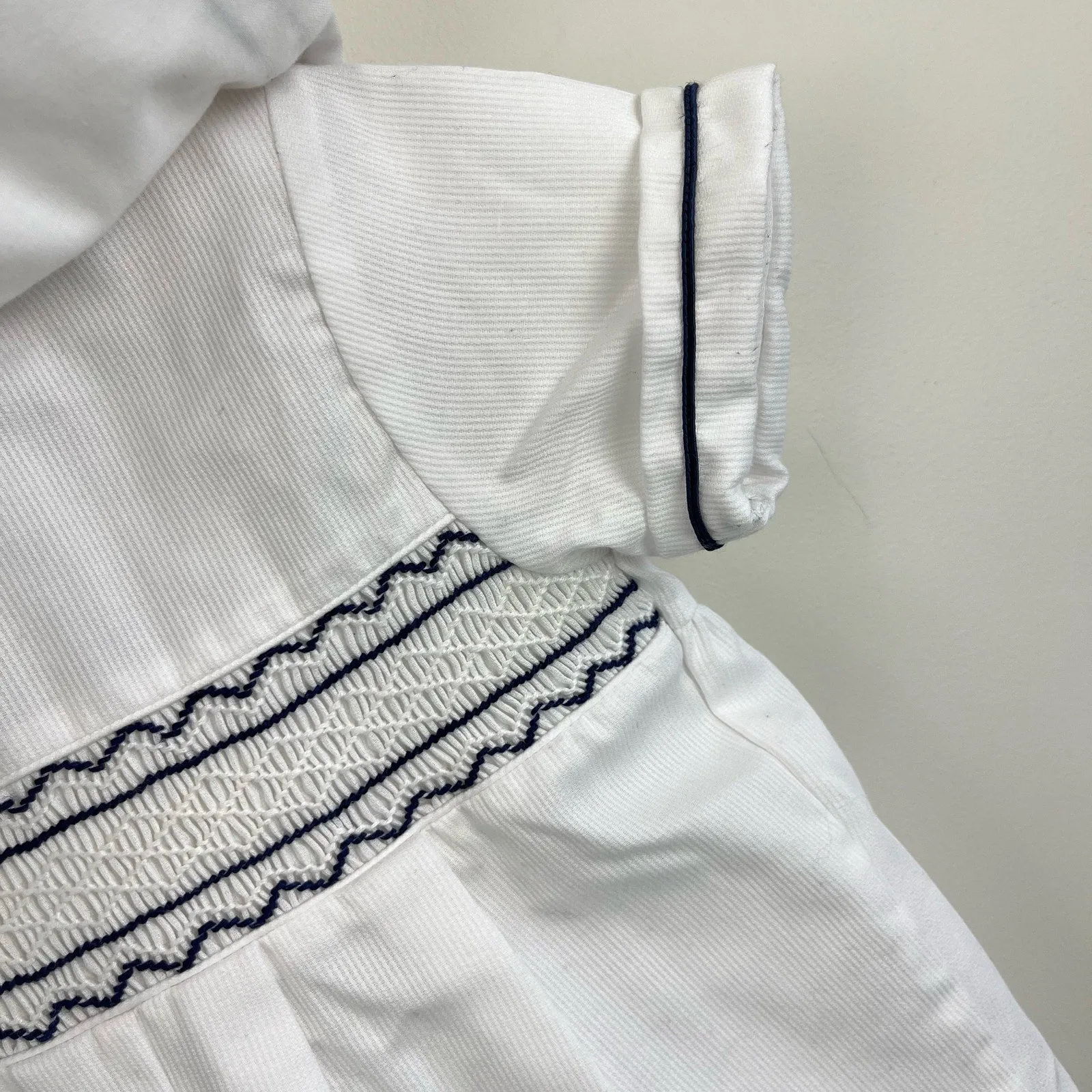 VIP Favorite Vintage Rosy Kids Smocked White Sailor Romper 24 Months  Limited Stock!