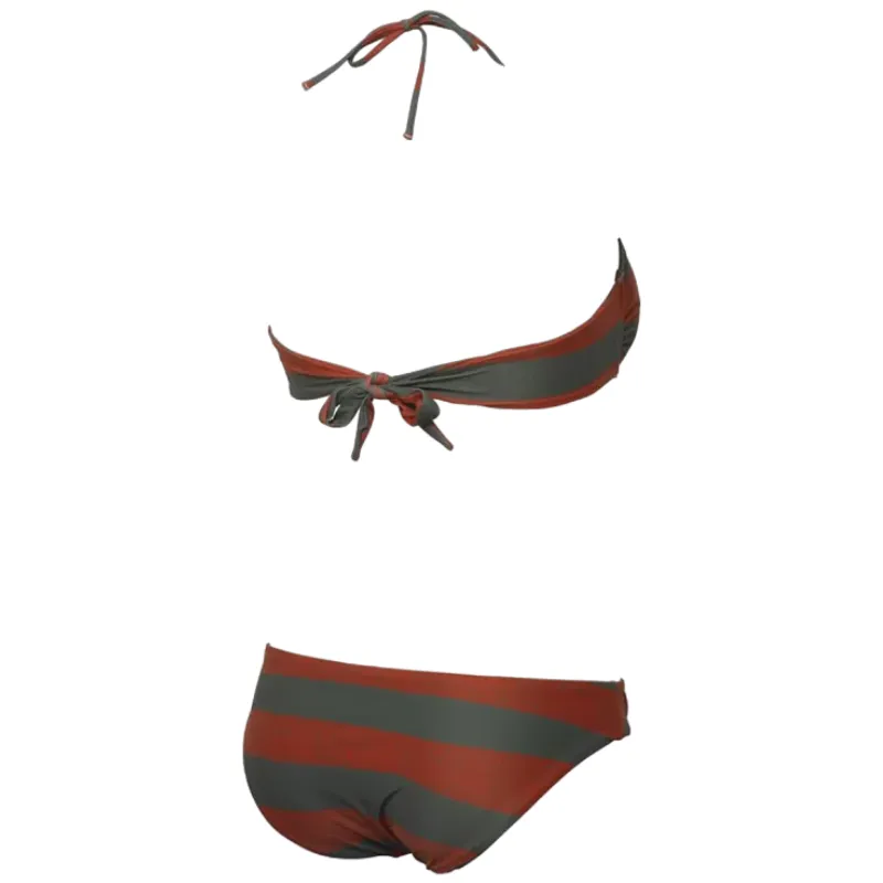 WOMEN'S ALLOVER BANDEAU BIKINI - ARMY/MULTI