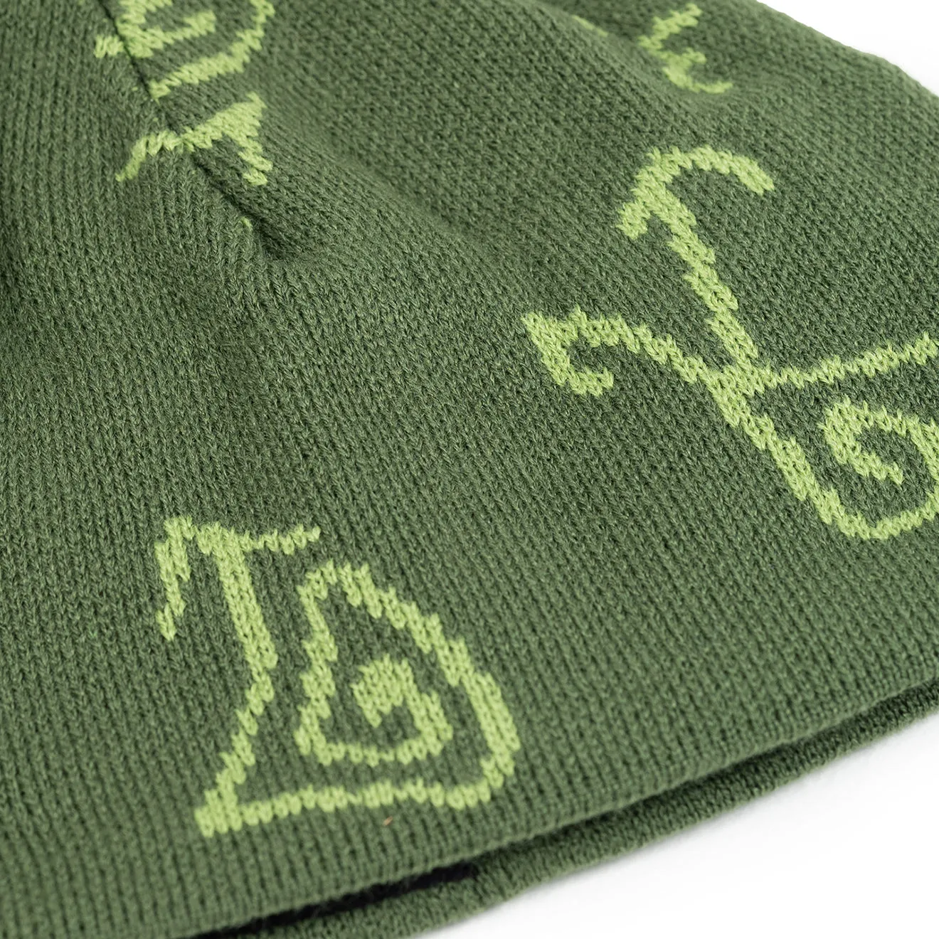 Worth Every Penny Hikerdelic Petroglyph Skull Beanie Forest Green  Ends Soon!