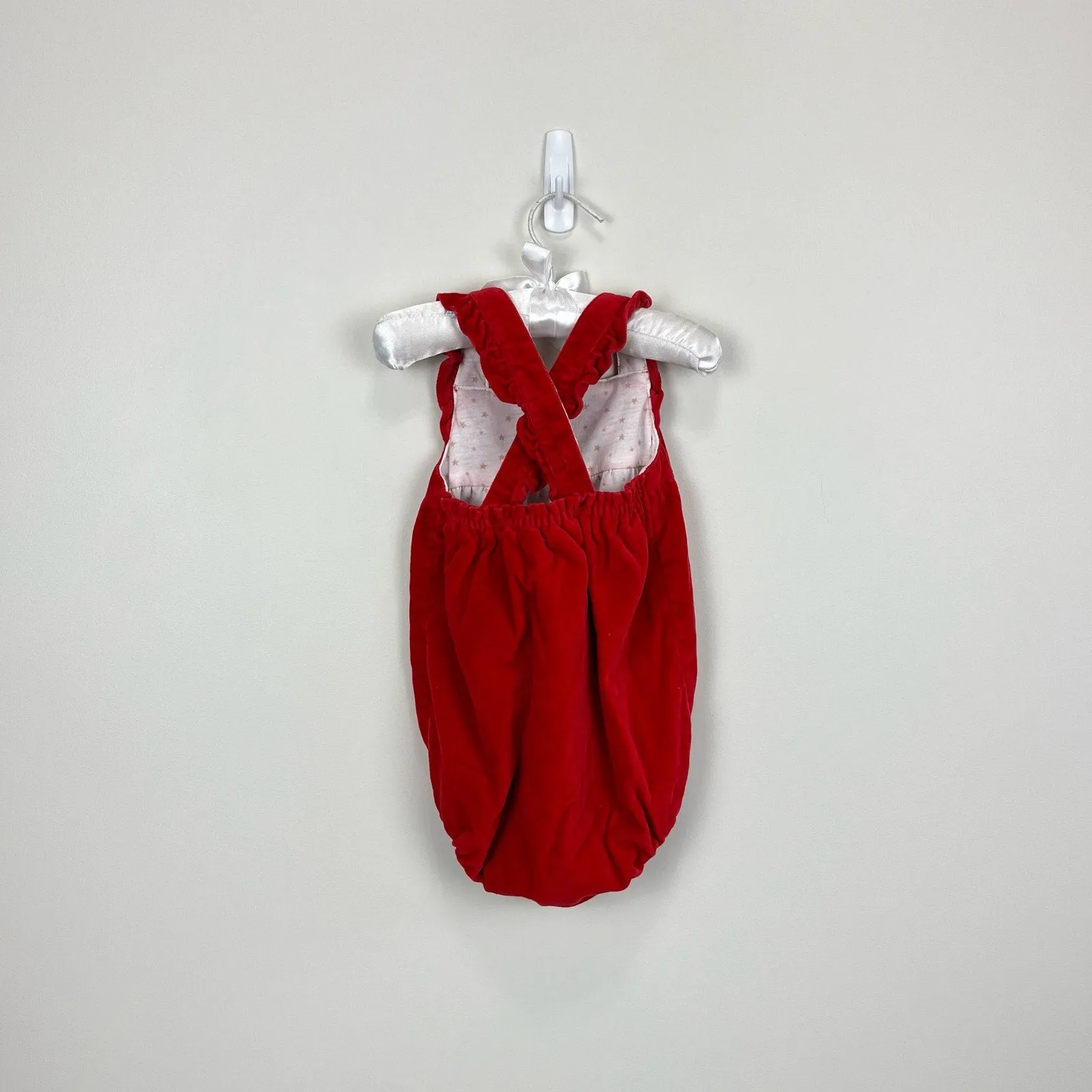 Worth Every Penny Mini Boden Polish Red Velvet Rocking Horse Romper 18-24 Months  Last Chance!