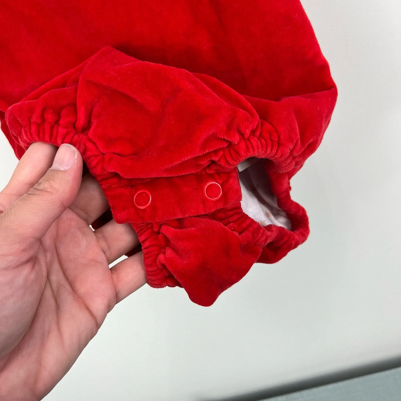 Worth Every Penny Mini Boden Polish Red Velvet Rocking Horse Romper 18-24 Months  Last Chance!
