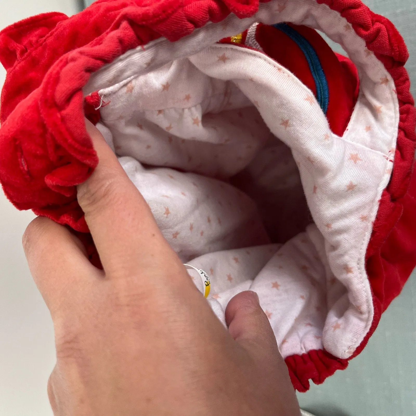 Worth Every Penny Mini Boden Polish Red Velvet Rocking Horse Romper 18-24 Months  Last Chance!