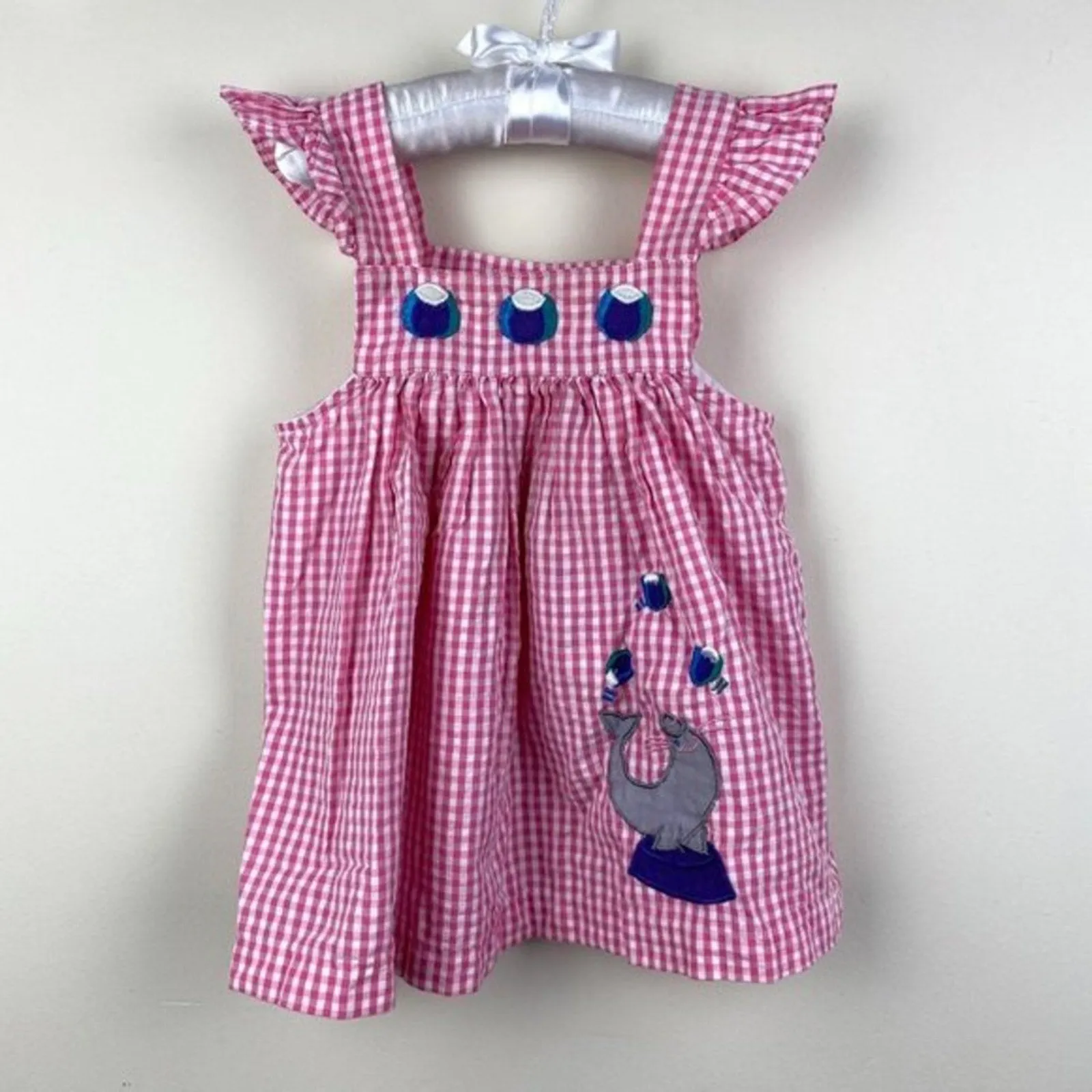 Worth Every Penny Vintage Samara Pink Gingham Seal Dress 24 Months  Limited Release!