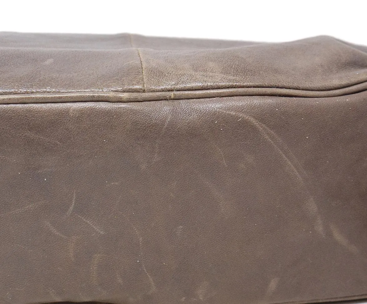 Zac Posen Grey Leather Z Spoke Handbag